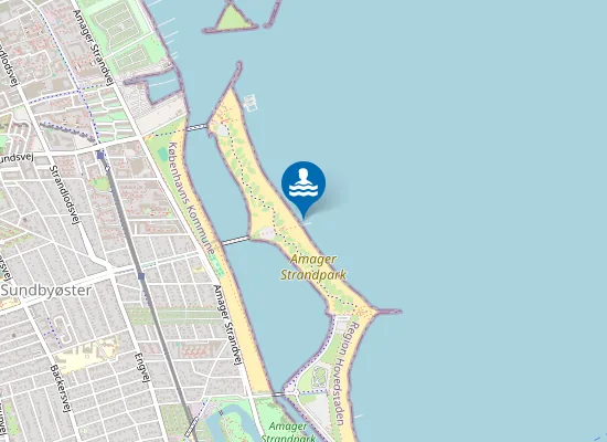 Map of Amager Strandpark, Øresund