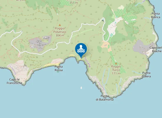 Map of Spiagga di Remaiolo