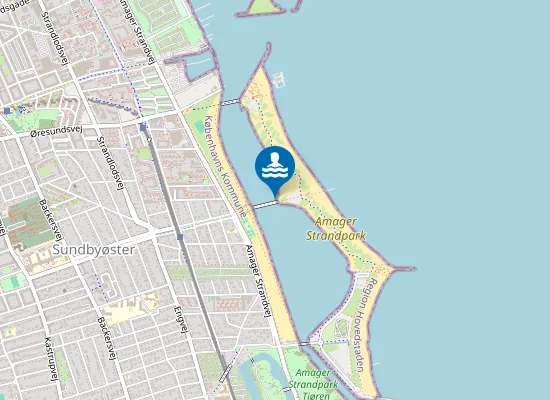 Map of Amager Strandpark, Lagunen