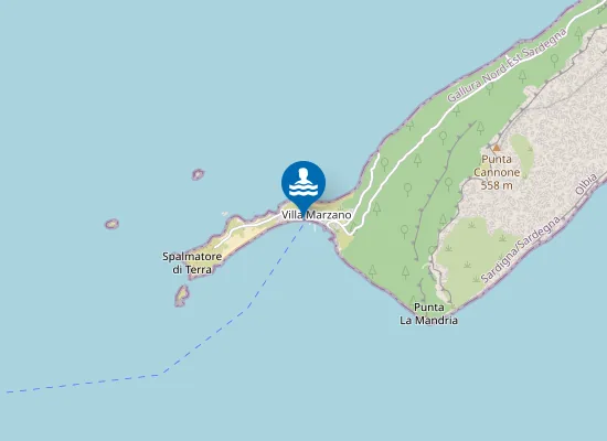 Map of Spiaggia dello Spalmatore