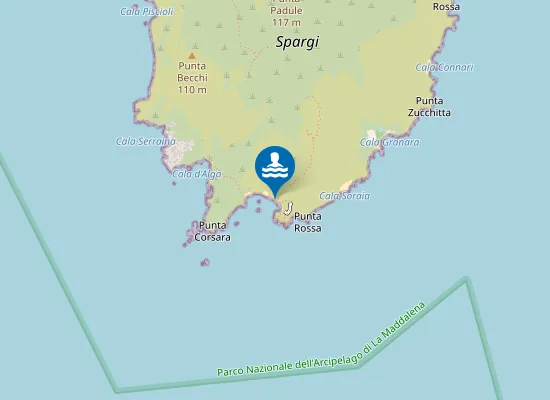 Map of Cala Corsara