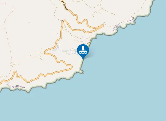 Map of Baia dei Mergoli o delle Zagare - Sud