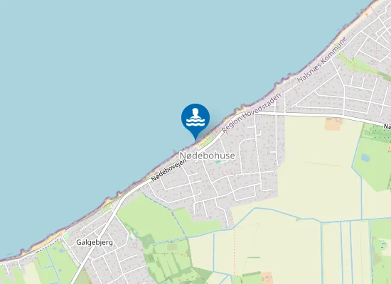 Map of STRAND VED NØDEBOVEJEN 156