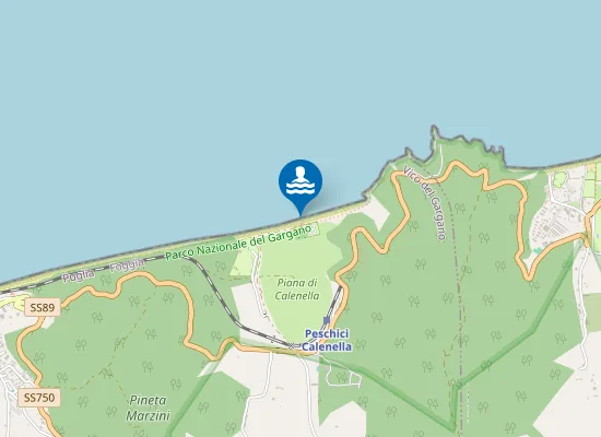 Map of Spiaggia di Calenelle