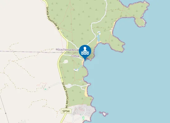Map of Spiaggia Razza di Juncu