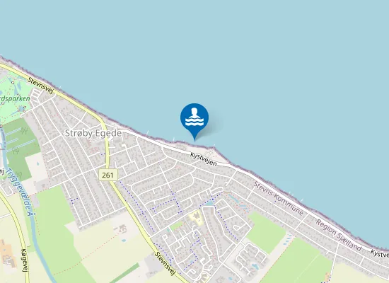 Map of STRØBY EGEDE, AHORNVEJ