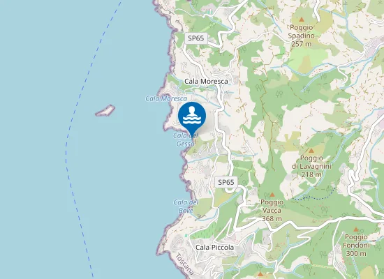 Map of Cala del Gesso