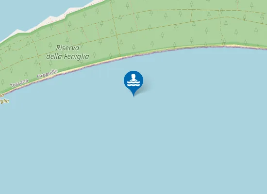 Map of Spiaggia della Feniglia