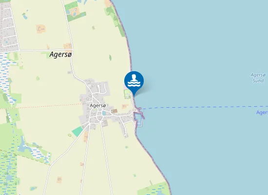 Map of Agersø
