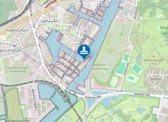 Map of SLUSEHOLMEN HAVNEBAD