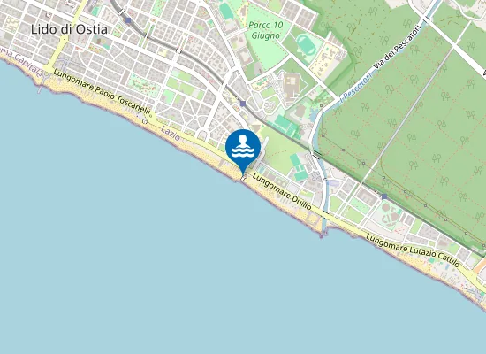 Map of Spiaggia Libera Hakuna Matata