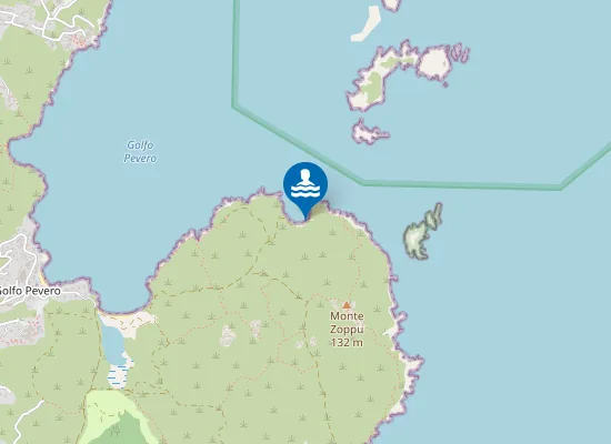 Map of Cala Monti Zoppu