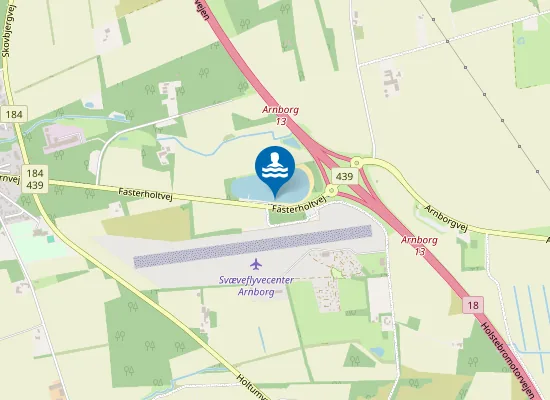 Map of Arnborg Badesø