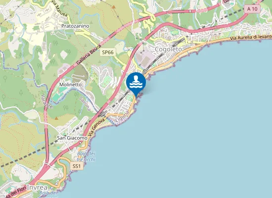 Map of Spiaggia Libera dell'Arrestra