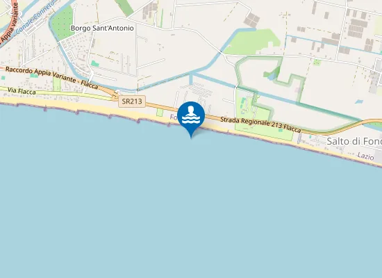 Map of Spiagga Salto di Fondi