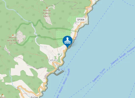 Map of Spiaggia della Campana