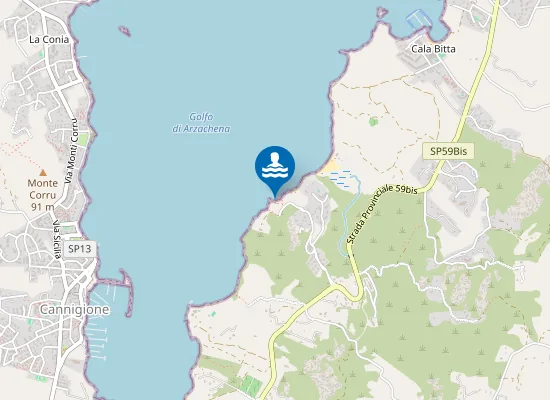Map of Cala Ginepro