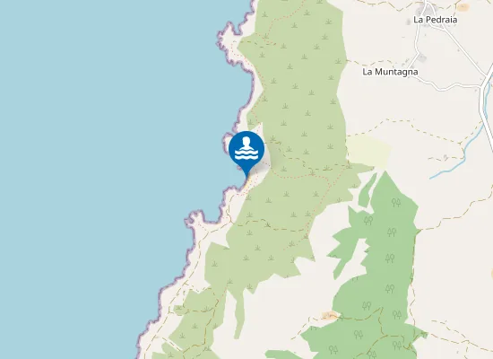 Map of Spiaggia La Frana