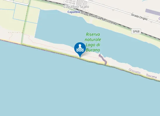Map of Spiaggia di Capalbio