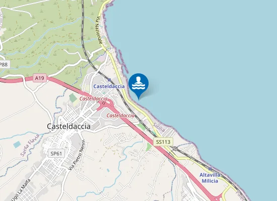 Map of Spiaggia di Casteldaccia