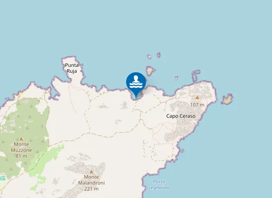 Map of Spiaggia Poltu Casu