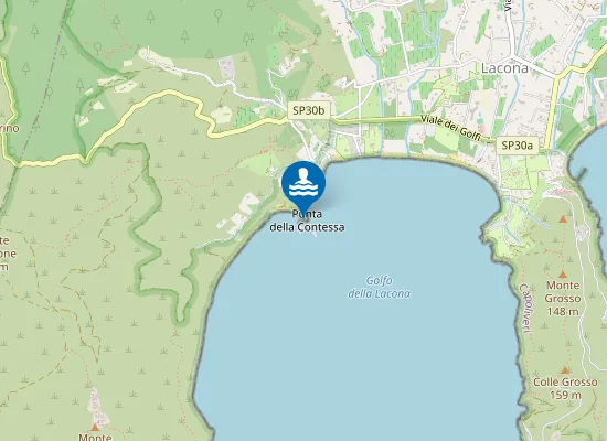 Map of Spiaggia della Contessa