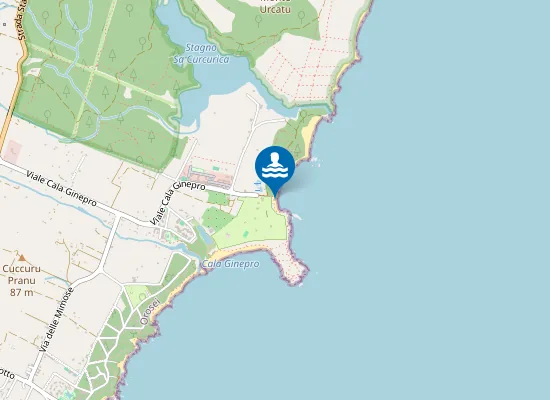 Map of Spiaggia Camping Cala Ginepro