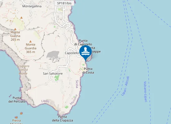 Map of Spiaggia de La Forbice