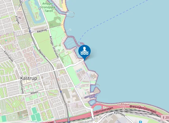 Map of SYD FOR KASTRUP LYSTBÅDEHAVN