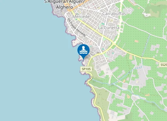 Map of Spiaggia del Cavalcavia