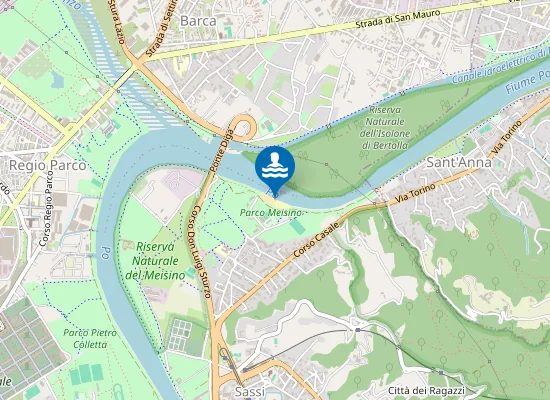Map of Spiaggia del Meisino