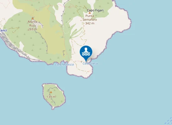 Map of Cala Greca