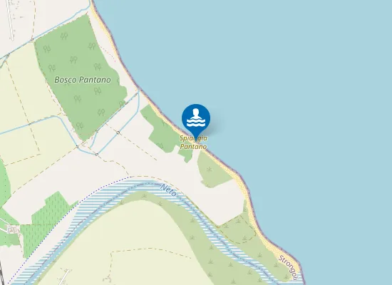 Map of Spiaggia Pantano