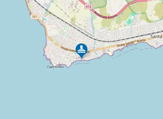 Map of Stabilimento Balneare " LA GATTA"