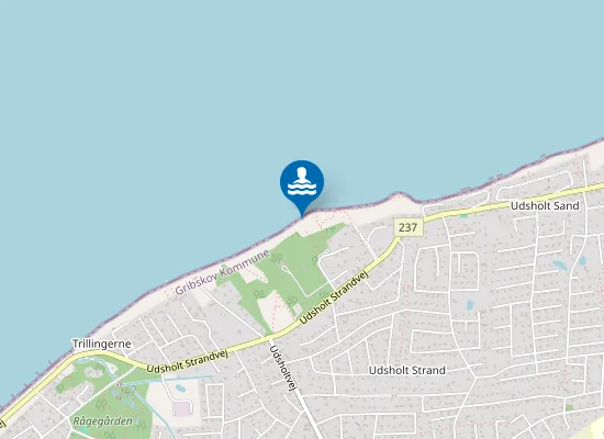 Map of UDSHOLT STRAND V. FYRRESTIEN