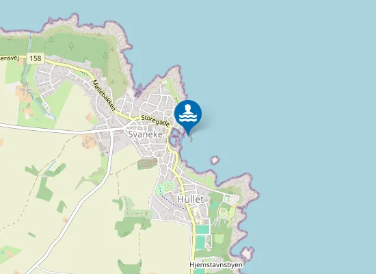 Map of SVANEKE HAVN