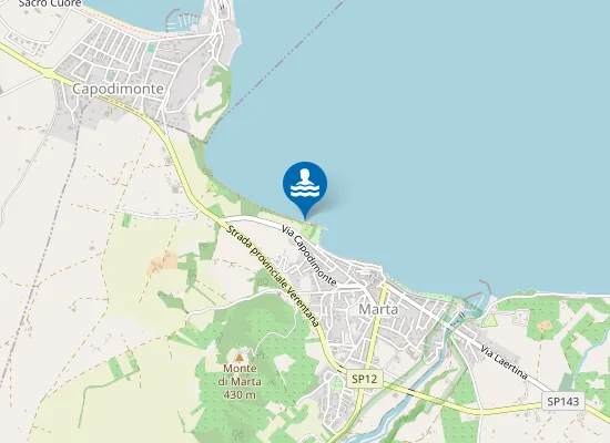 Map of Spiaggia La Cava