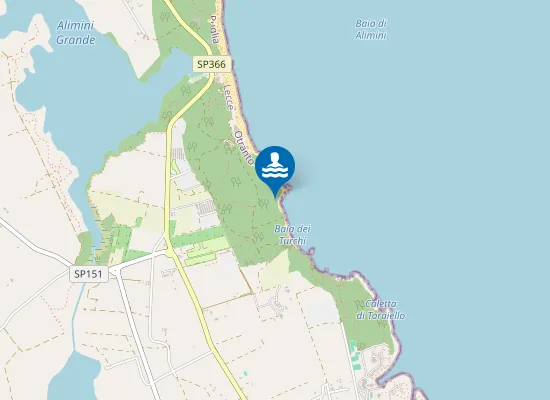 Map of Baia dei Turchi