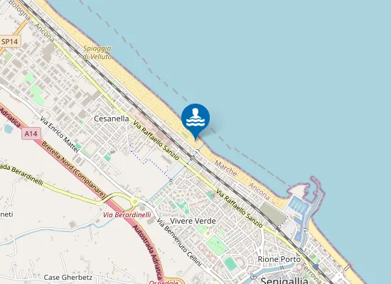 Map of Bagni 17 Baia del Faro