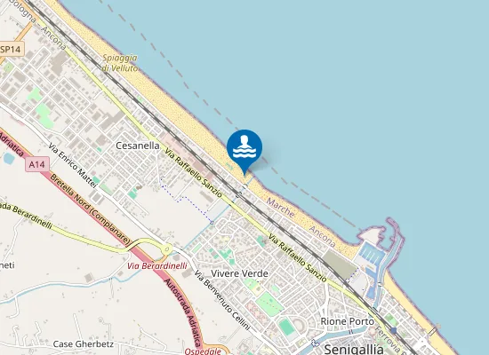 Map of Bagni 18 Hotel Elena