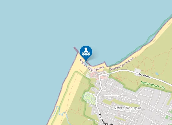 Map of NR. VORUPØR HAVBAD