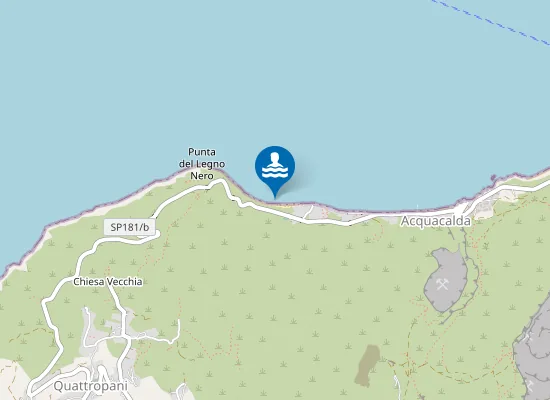 Map of Spiaggia Acquacalda