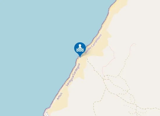 Map of Piscinas