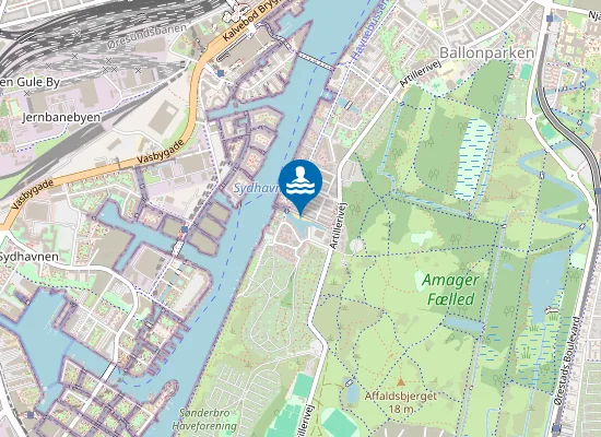 Map of HAVNEVIGEN BADEZONE