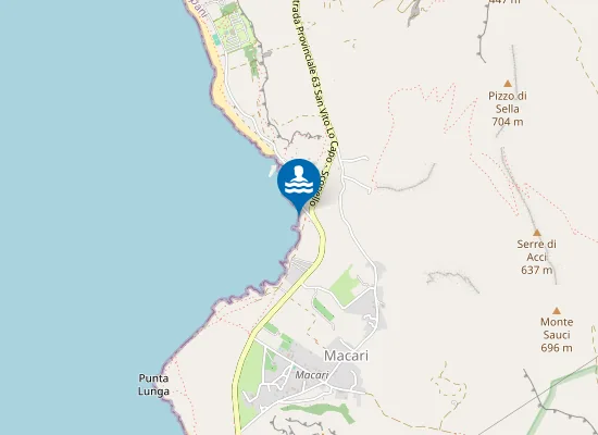 Map of Cala Bue Marino