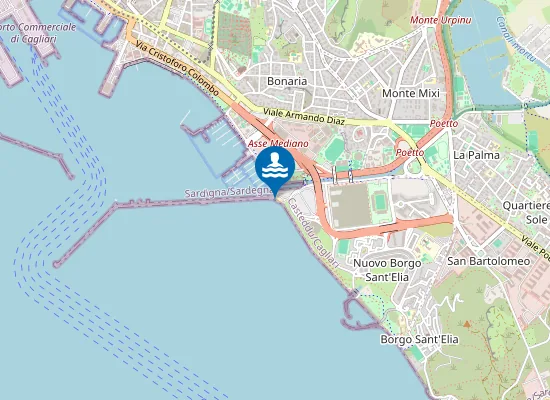 Map of Spiaggia della Diga