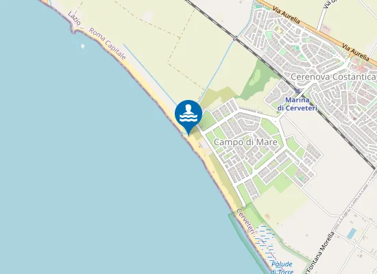 Map of spiaggia libera