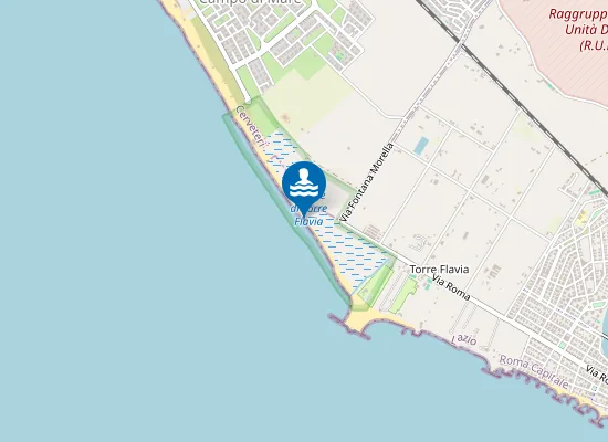 Map of spiaggia libera