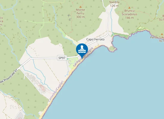 Map of Capo Ferato
