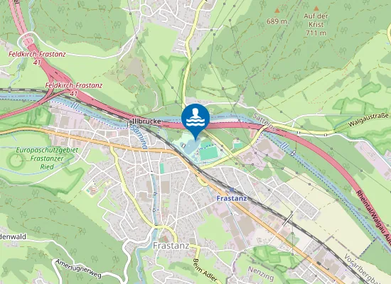 Map of UNTERE AU, FRASTANZ